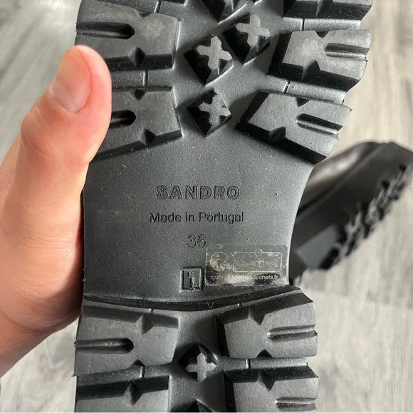 SANDRO - Women's Helen Buckled Chelsea Booties - Picture 8 of 10